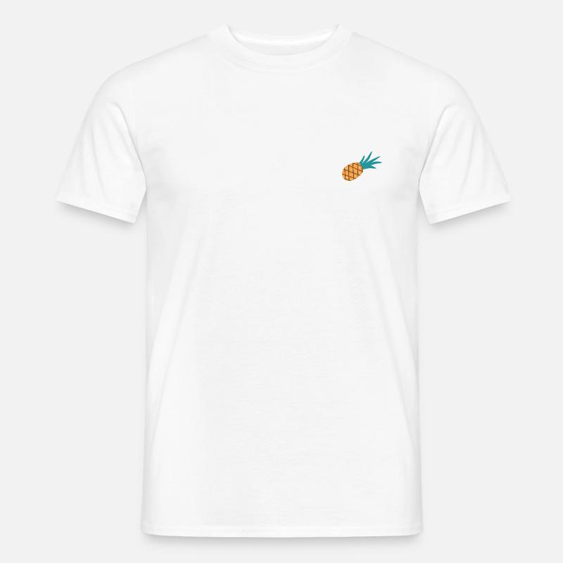 Ananas - Männer T-Shirt - Weiß