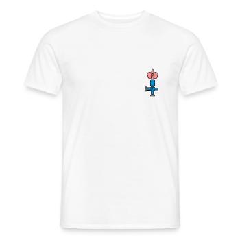 Dauerverweilkanüle Flexüle Zugang Infusionsbesteck - Männer T-Shirt - Weiß - Vorne - AI Model Male 178 dark (178cm)