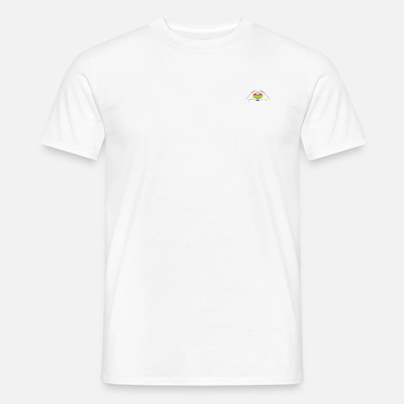 Love Pride - Männer T-Shirt - Weiß