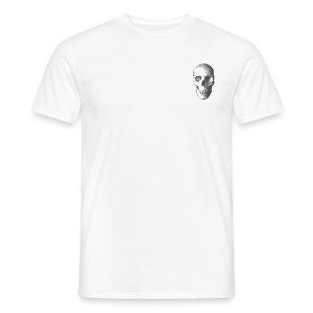 skull - Men's T-Shirt - white - Front - AI Model Male 178 dark (178cm)