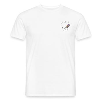 Flowery Tooth - Dentist Shirt - Men's T-Shirt - white - Front - AI Model Male 178 dark (178cm)
