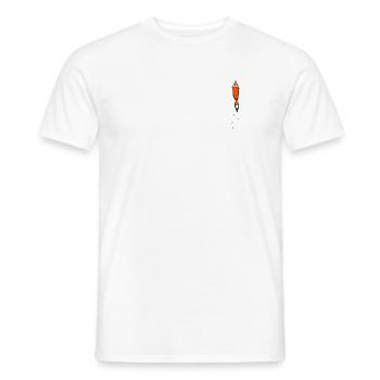 Fox - Men's T-Shirt - white - Front - AI Model Male 178 dark (178cm)