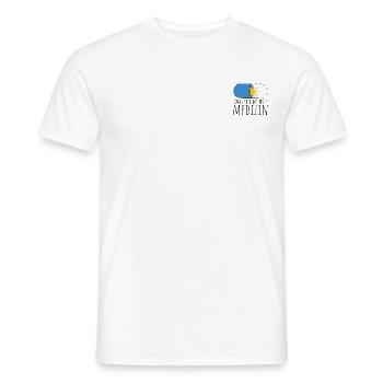 Sonne ist die beste Medizin - Männer T-Shirt - Weiß - Vorne - AI Model Male 178 dark (178cm)