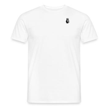 Grenade noire - T-shirt homme - blanc - Devant - AI Model Male 178 dark (178cm)