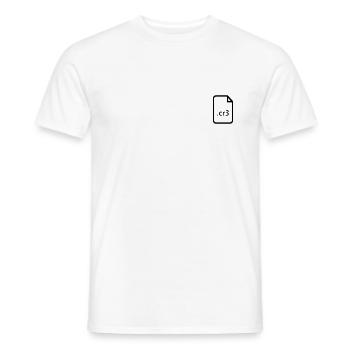 .cr3 - Männer T-Shirt - Weiß - Vorne - AI Model Male 178 dark (178cm)