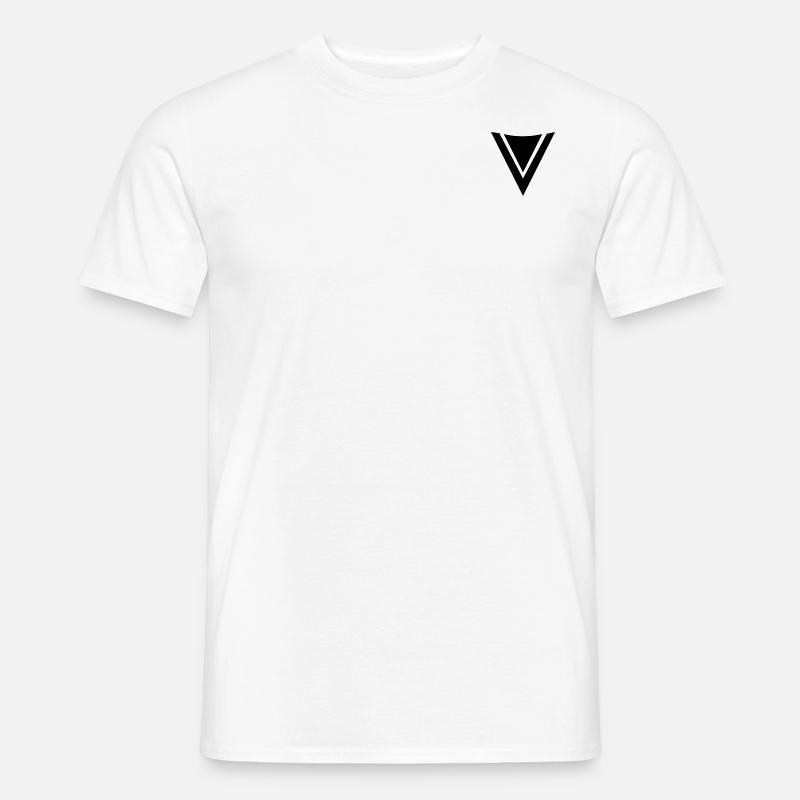 FronzeDE Basic Schwarz - Männer T-Shirt - Weiß
