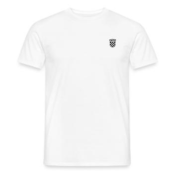 Croatie - T-shirt homme - blanc - Devant - AI Model Male 178 dark (178cm)