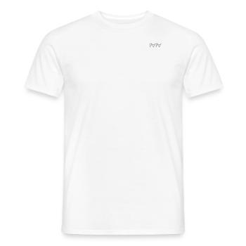 PAPA - Männer T-Shirt - Weiß - Vorne - AI Model Male 178 dark (178cm)