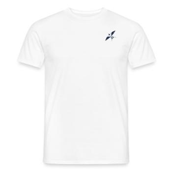 Oiseau hirondelle Illustration / Graphique - T-shirt homme - blanc - Devant - AI Model Male 178 dark (178cm)