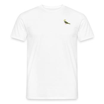 Oriole Bird Female / Graphic Illustration - Men's T-Shirt - white - Front - AI Model Male 178 dark (178cm)