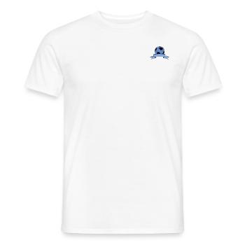 Football Name Banner Ribbon Blue - Men's T-Shirt - white - Front - AI Model Male 178 dark (178cm)