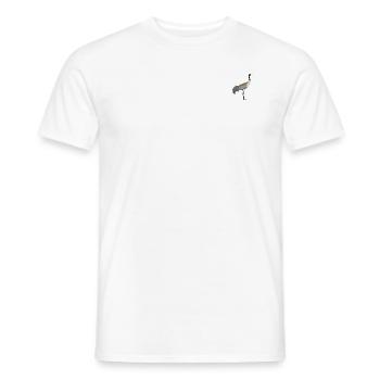 crane - Men's T-Shirt - white - Front - AI Model Male 178 dark (178cm)