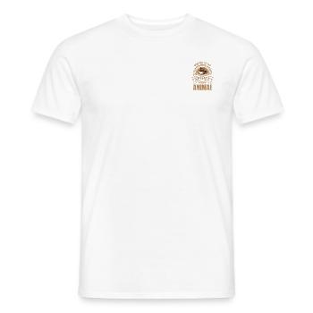 coffee is my spirit animal - Männer T-Shirt - Weiß - Vorne - AI Model Male 178 dark (178cm)