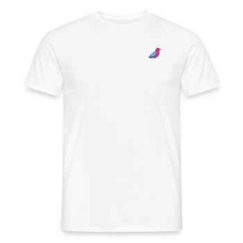 Oiseau détendu - T-shirt homme - blanc - Devant - AI Model Male 178 dark (178cm)