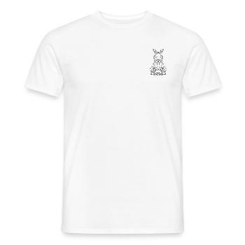 Osterhase geometrisch - Männer T-Shirt - Weiß - Vorne - AI Model Male 178 dark (178cm)