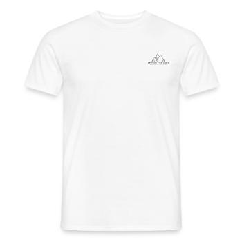 Minimalistisches Serfaus Fiss Ladis-Logo - Männer T-Shirt - Weiß - Vorne - AI Model Male 178 dark (178cm)