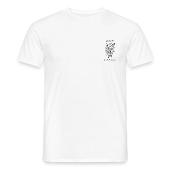 MAUX D’AMOUR - T-shirt homme - blanc - Devant - AI Model Male 178 dark (178cm)