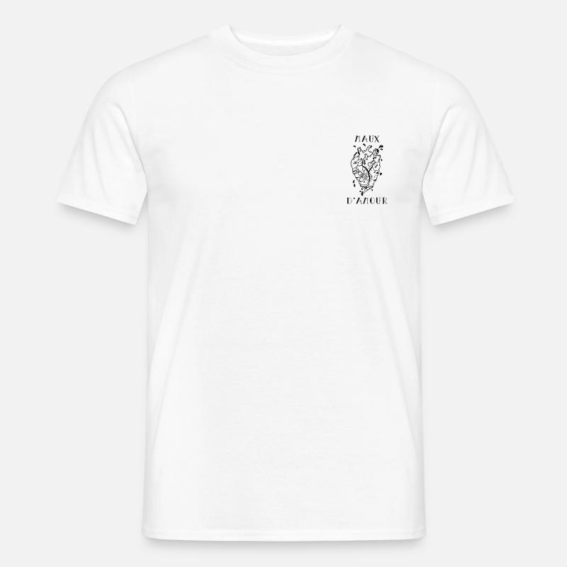 LIEBE MÄNNLICH - Männer T-Shirt - Weiß
