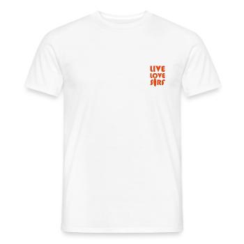 Surf - Men's T-Shirt - white - Front - AI Model Male 178 dark (178cm)