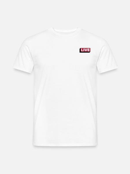 Live - Men's T-Shirt - white
