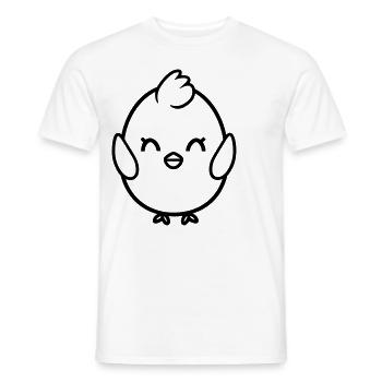 chick - Men's T-Shirt - white - Front - AI Model Male 178 dark (178cm)