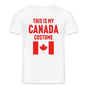 Ce costume de mon Canada - T-shirt homme - blanc - Devant - AI Model Male 178 dark (178cm)