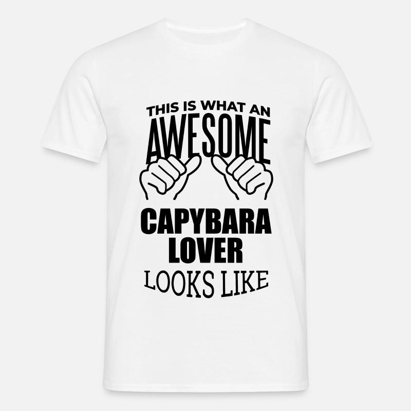 Capybara - Männer T-Shirt - Weiß