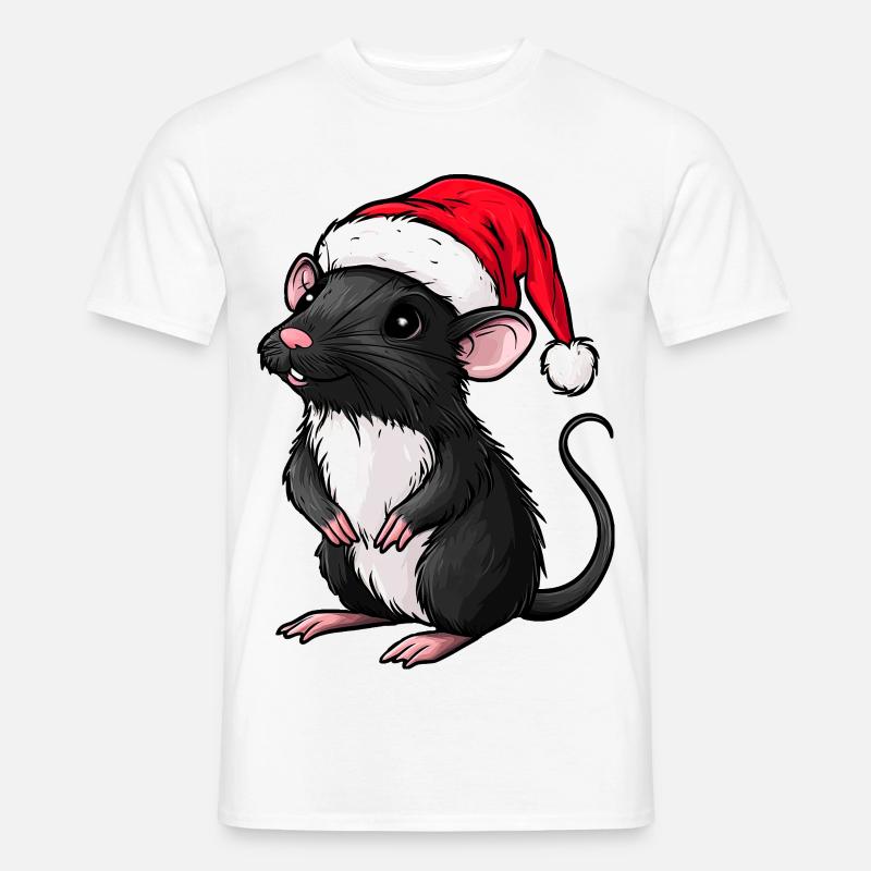 Julerotte - Mænd T-shirt - hvid