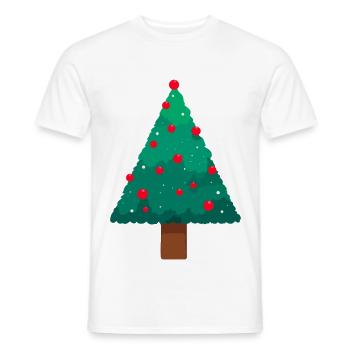 Arbre de Noël - T-shirt homme - blanc - Devant - AI Model Male 178 dark (178cm)