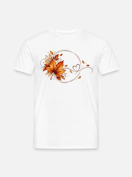 Herbst - Männer T-Shirt - Weiß