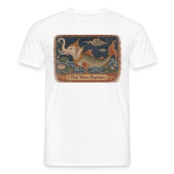 Thailändischer Wasserelefant (Chang Nam) - Männer T-Shirt - Weiß - Vorne - AI Model Male 178 dark (178cm)