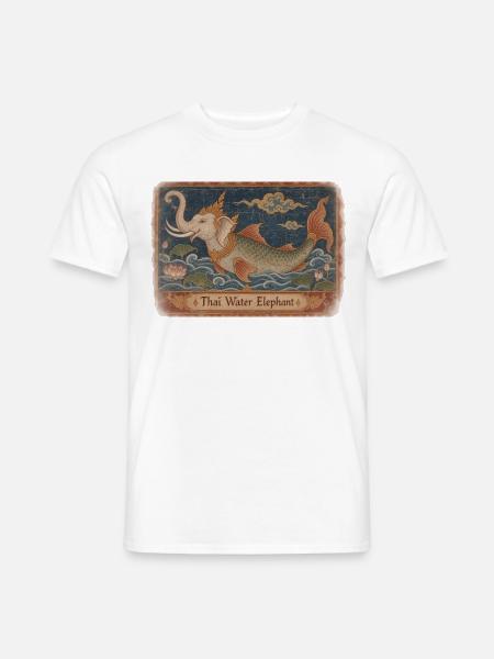 Thailändischer Wasserelefant (Chang Nam) - Männer T-Shirt - Weiß