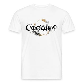Coexist – Frieden, Vielfalt & Toleranz - Männer T-Shirt - Weiß - Vorne - AI Model Male 178 dark (178cm)