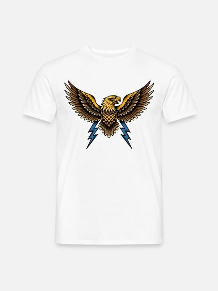 Stormwing Eagle Burst - Männer T-Shirt - Weiß