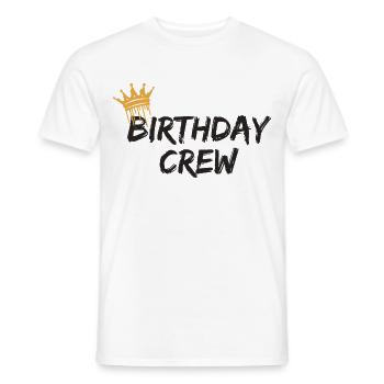 Équipe d’anniversaire - T-shirt homme - blanc - Devant - AI Model Male 178 dark (178cm)