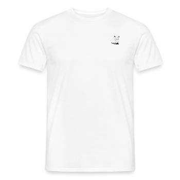 renard mignon comme illustration vectorielle - T-shirt homme - blanc - Devant - AI Model Male 178 dark (178cm)