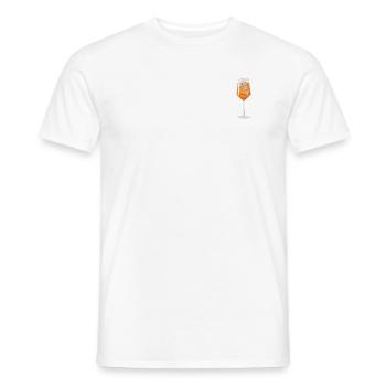 Spritz Verre Aperölchen - T-shirt homme - blanc - Devant - AI Model Male 178 dark (178cm)