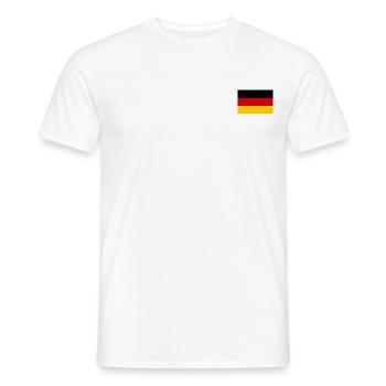Deutschland flagge - Männer T-Shirt - Weiß - Vorne - AI Model Male 178 dark (178cm)