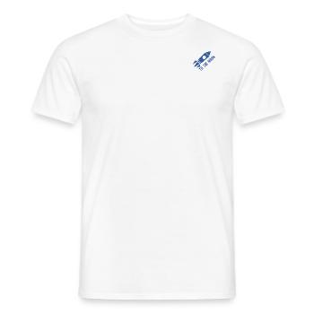 To the Moon BTC - Men's T-Shirt - white - Front - AI Model Male 178 dark (178cm)