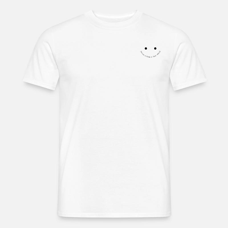 Werfen Sie ein Lächeln - Männer T-Shirt - Weiß
