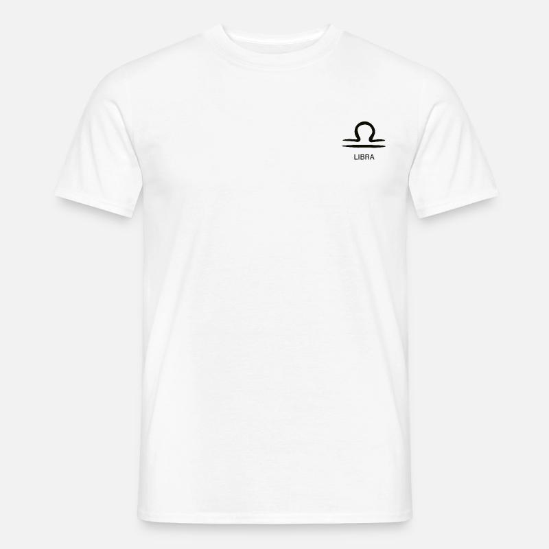 LIBRA | Waage simple - Männer T-Shirt - Weiß