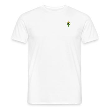 Fun Cactus - T-shirt homme - blanc - Devant - AI Model Male 178 dark (178cm)