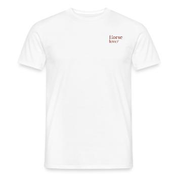 Horse lover - Männer T-Shirt - Weiß - Vorne - AI Model Male 178 dark (178cm)