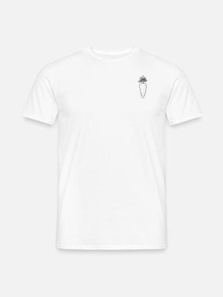Outline carrot - Men's T-Shirt - white
