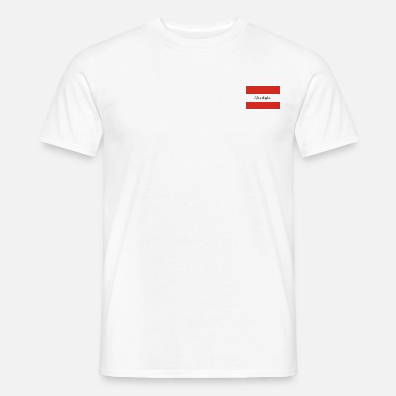 I love Austria - Männer T-Shirt - Weiß