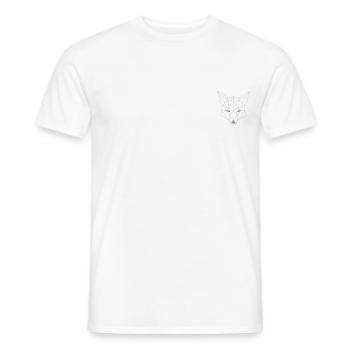Fuchs Origami - Männer T-Shirt - Weiß - Vorne - AI Model Male 178 dark (178cm)