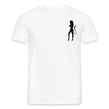 devilgirlbydik - Männer T-Shirt - Weiß - Vorne - AI Model Male 178 dark (178cm)
