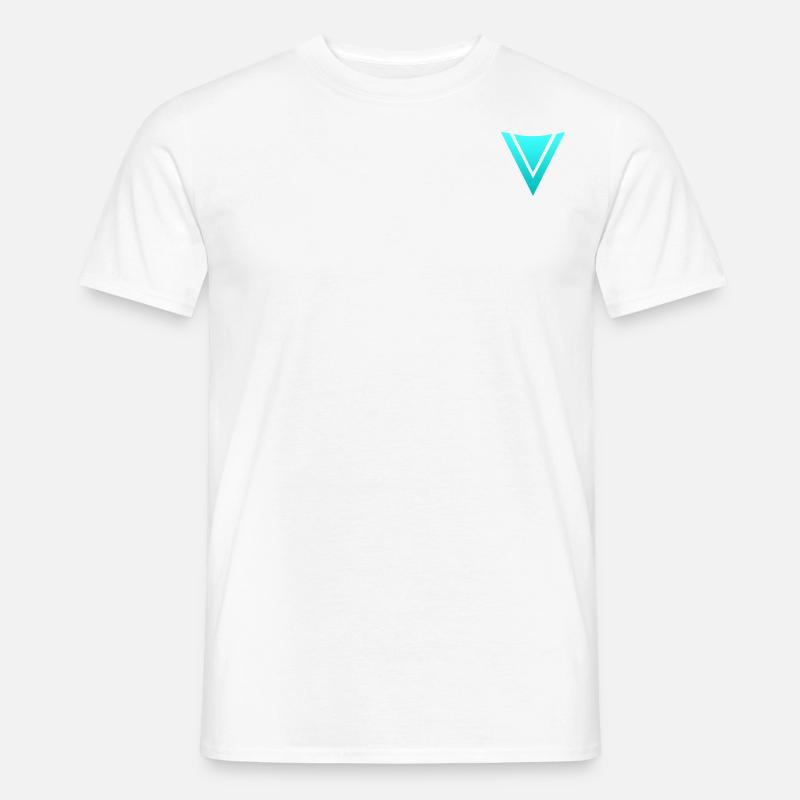 FronzeDE Basic Türkis - Männer T-Shirt - Weiß