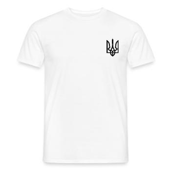 Peace for ukraine - Männer T-Shirt - Weiß - Vorne - AI Model Male 178 dark (178cm)