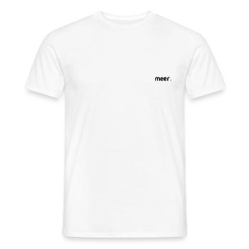 meer. - Männer T-Shirt - Weiß - Vorne - AI Model Male 178 dark (178cm)